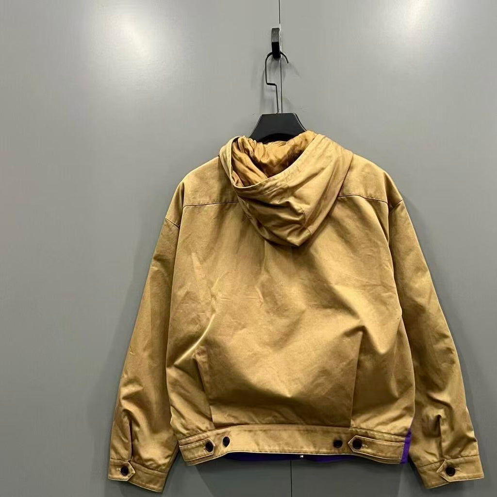 Prada Runway Colorblock Face Hooded Jacket