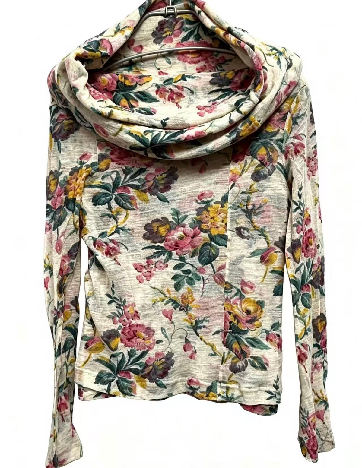 Junya Watanabe 2004AD Floral Cowl Neck Shirt