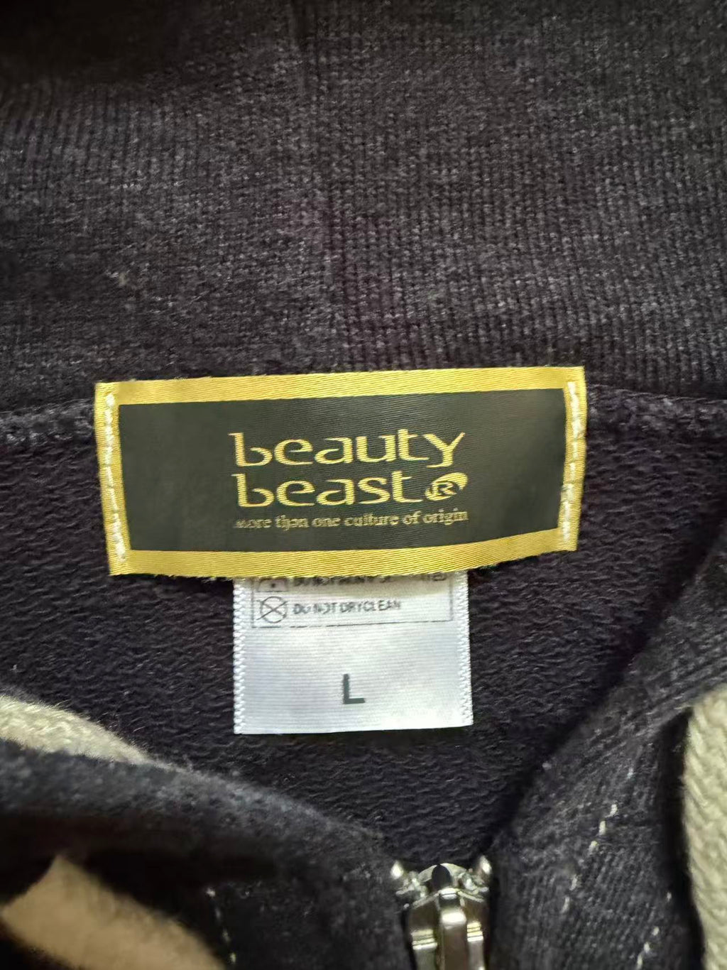 beauty:beast 90s zip up hoodie