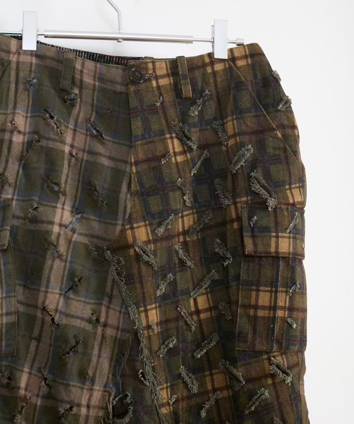 Undercover 2000AW Melting Pot Plaid Skirt