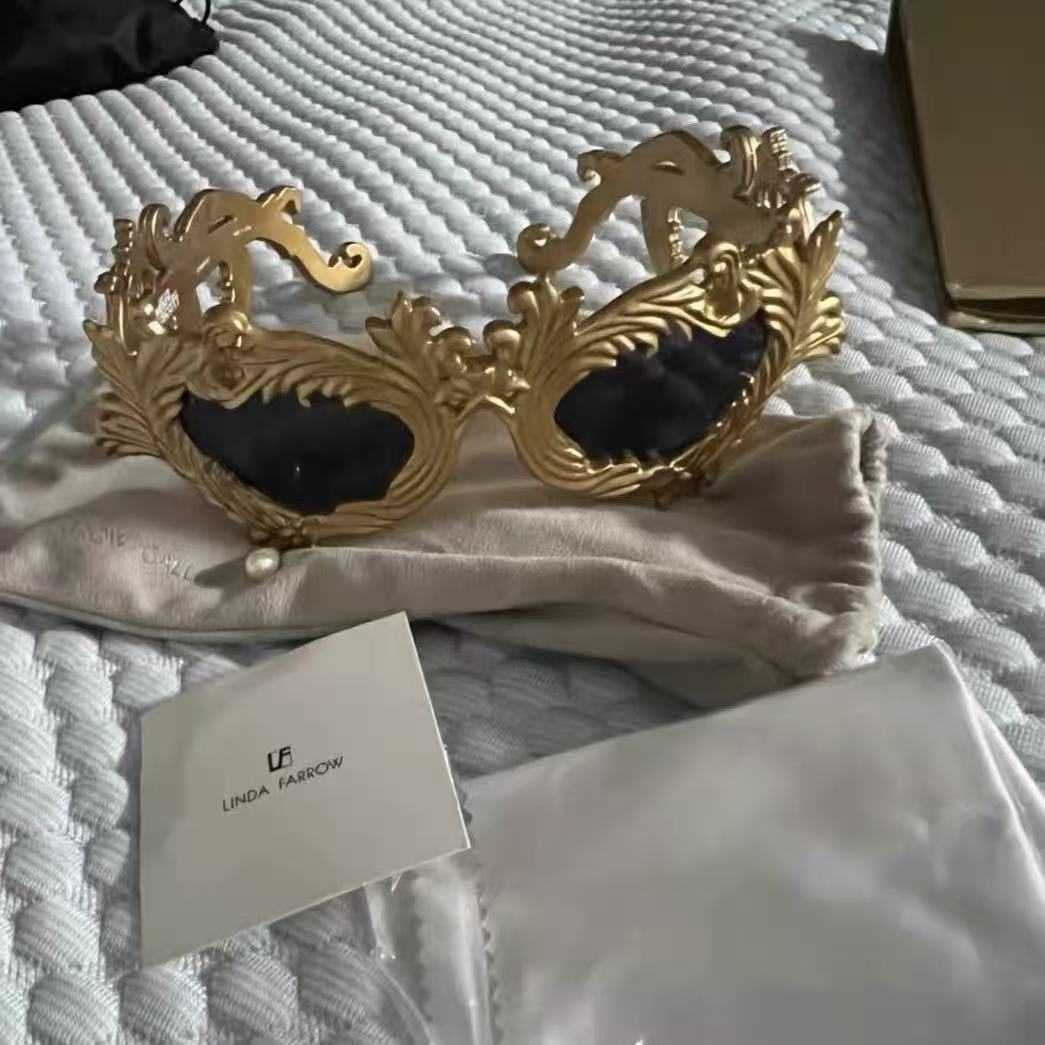 Linda Farrow Jeremy Scott Baroque Sunglasses