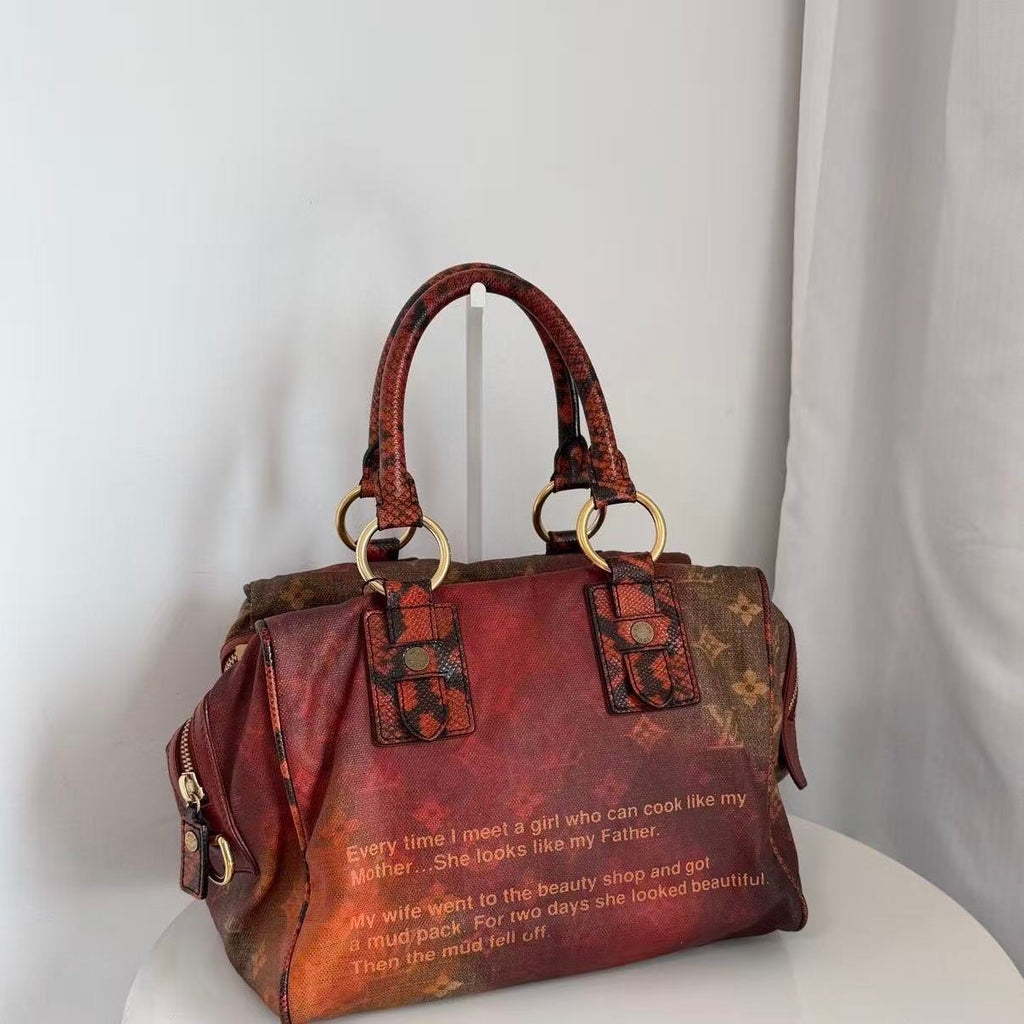 Louis Vuitton x Richard Prince 2008 Mancrazy Jokes Limited Edition Handbag