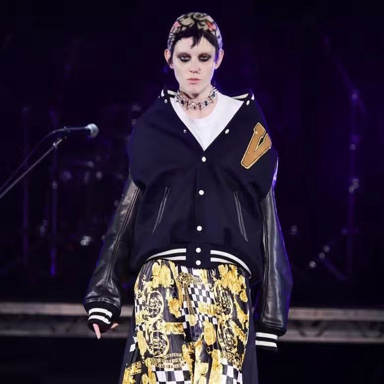Junya Watanabe CDG Versace 21aw Varsity Jacket