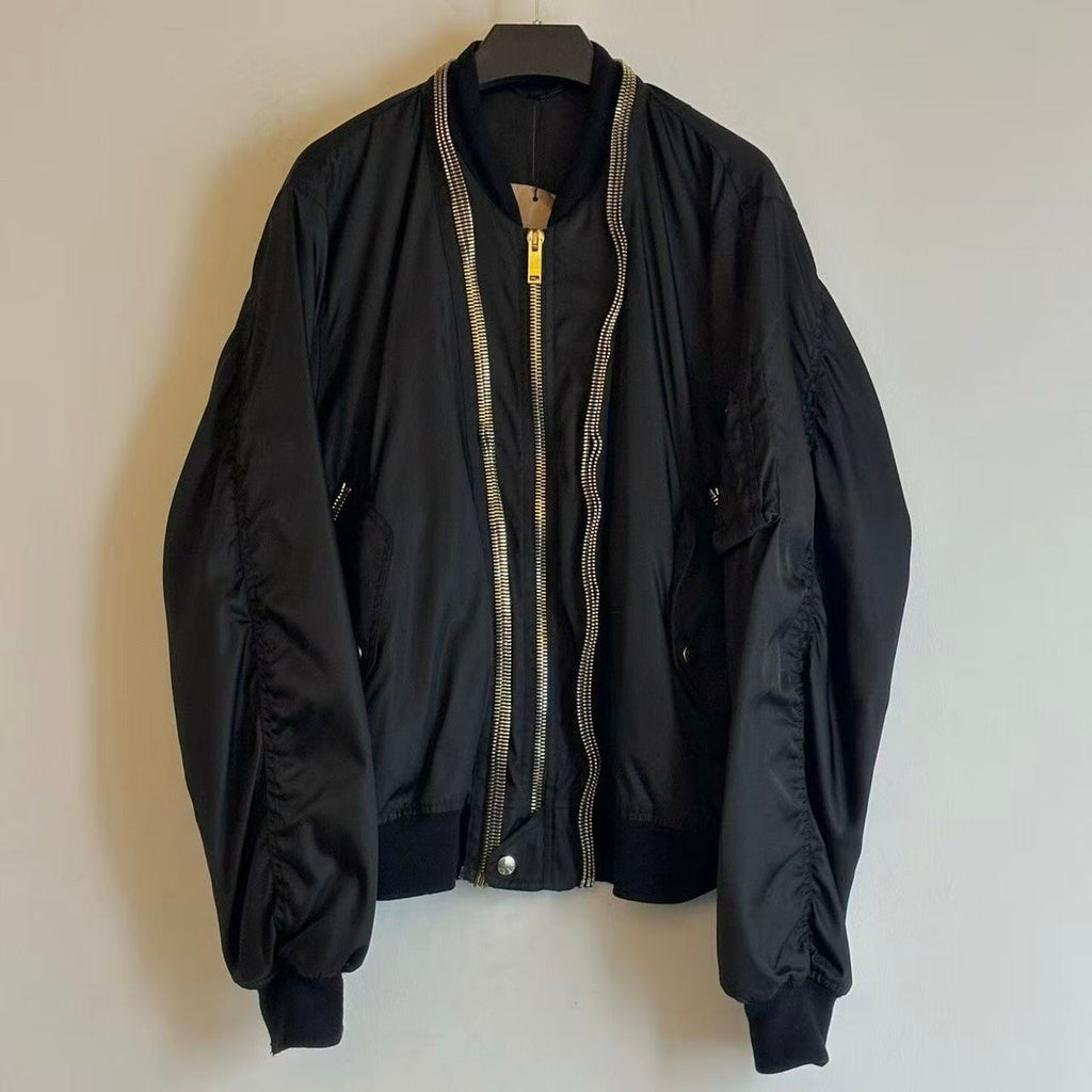 Alexander McQueen 14FW Multi‑Zip Bomber Jacket