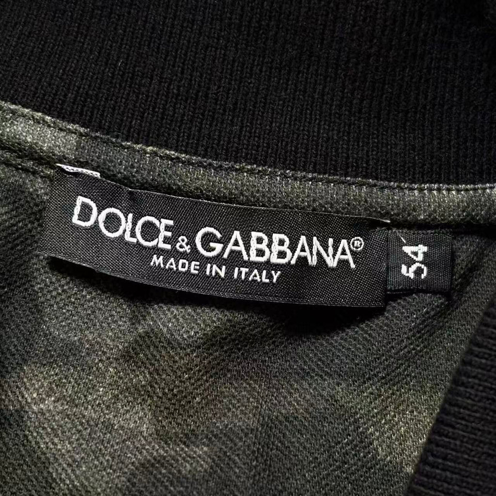 Dolce & Gabbana Camo Tiger Polo Shirt