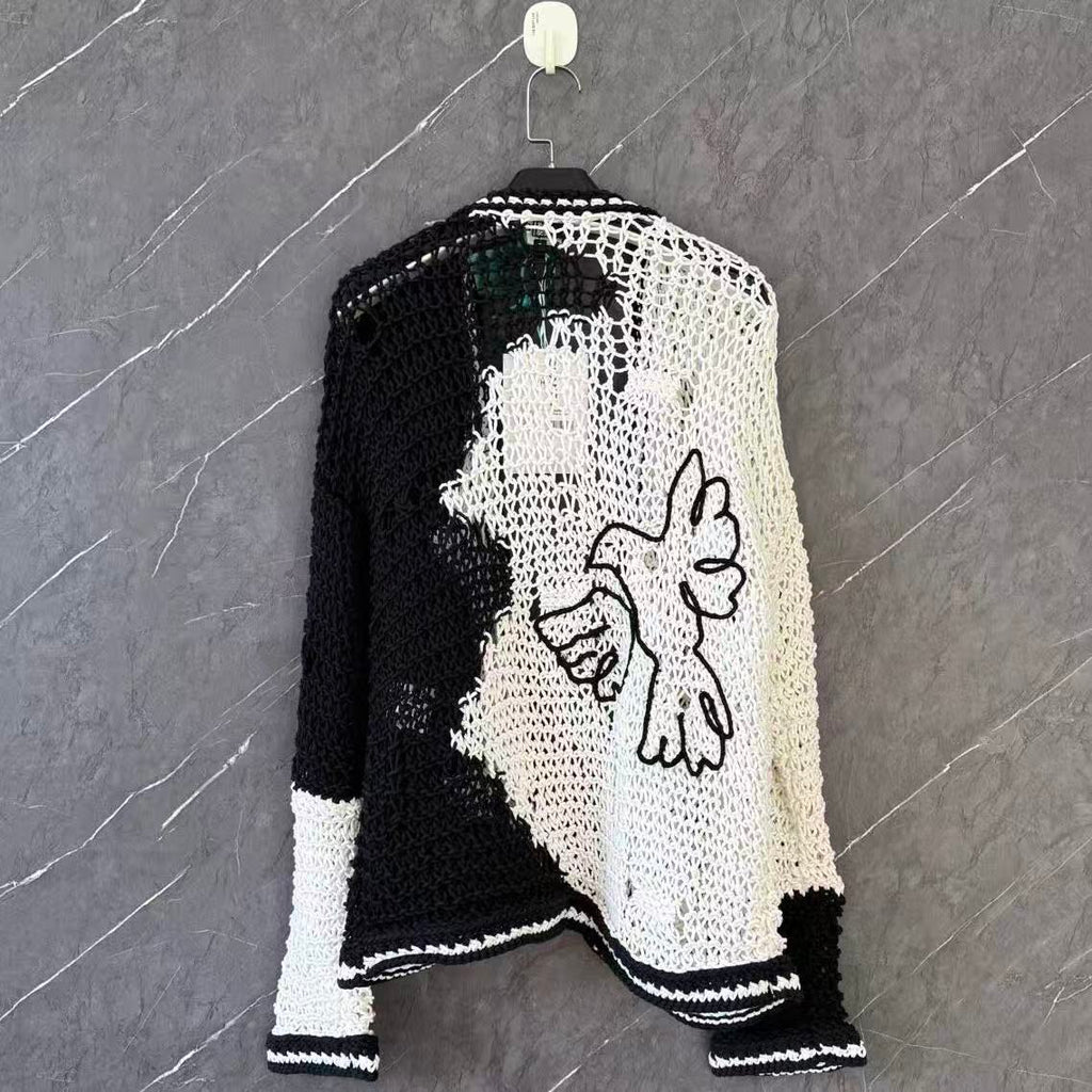 Chanel 22C Dove Of Peace Knit Cardign