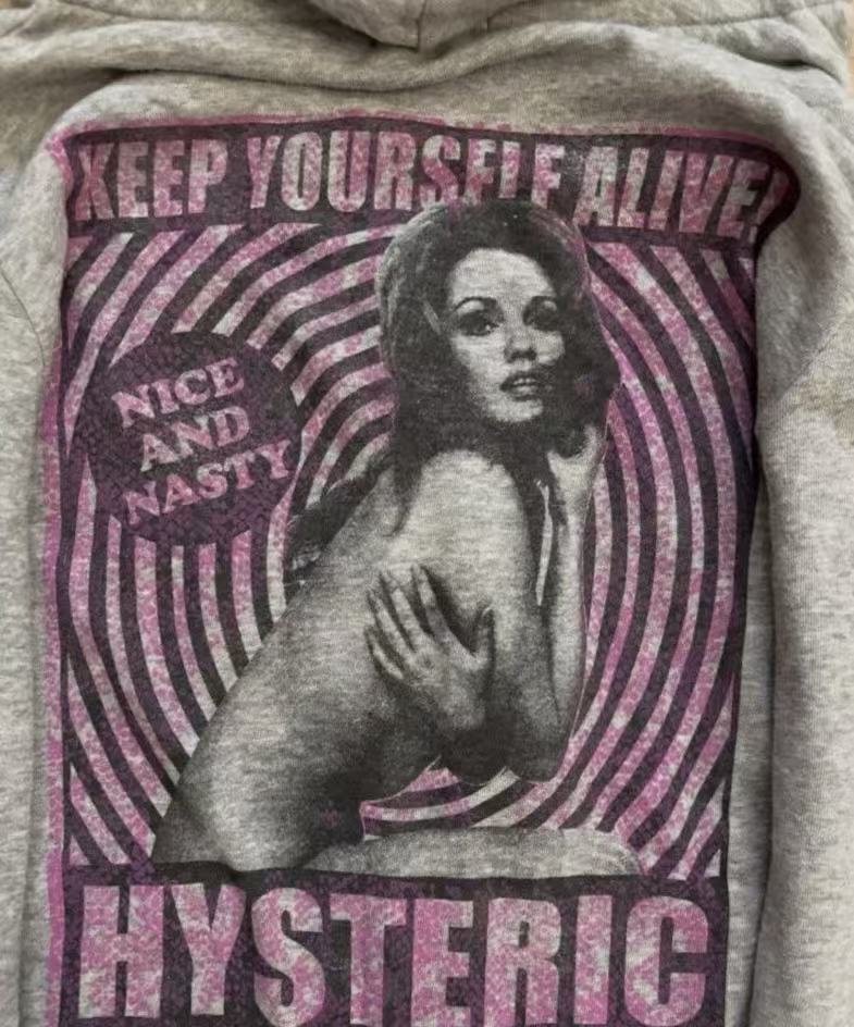 hysteric glamour vintage zip up hoodie