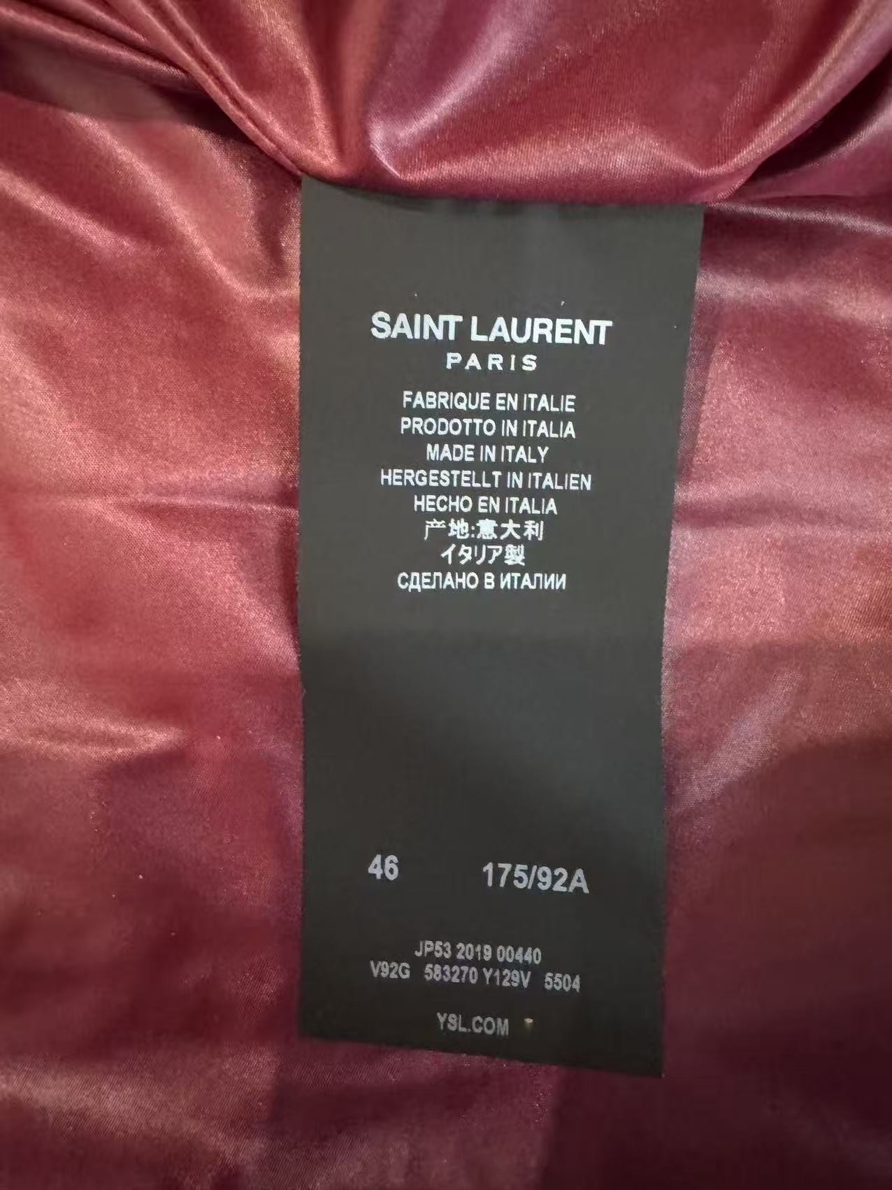 saint laurent 18fw jacket