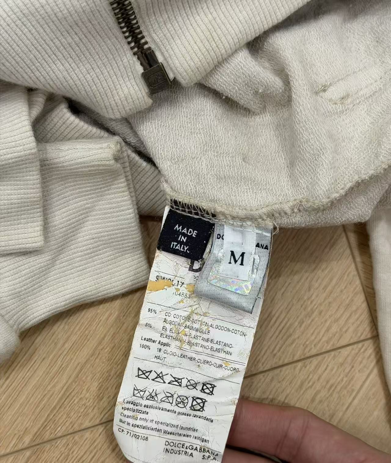 Dolce&Gabbana 10AW Fringe Zip Up Hoodie