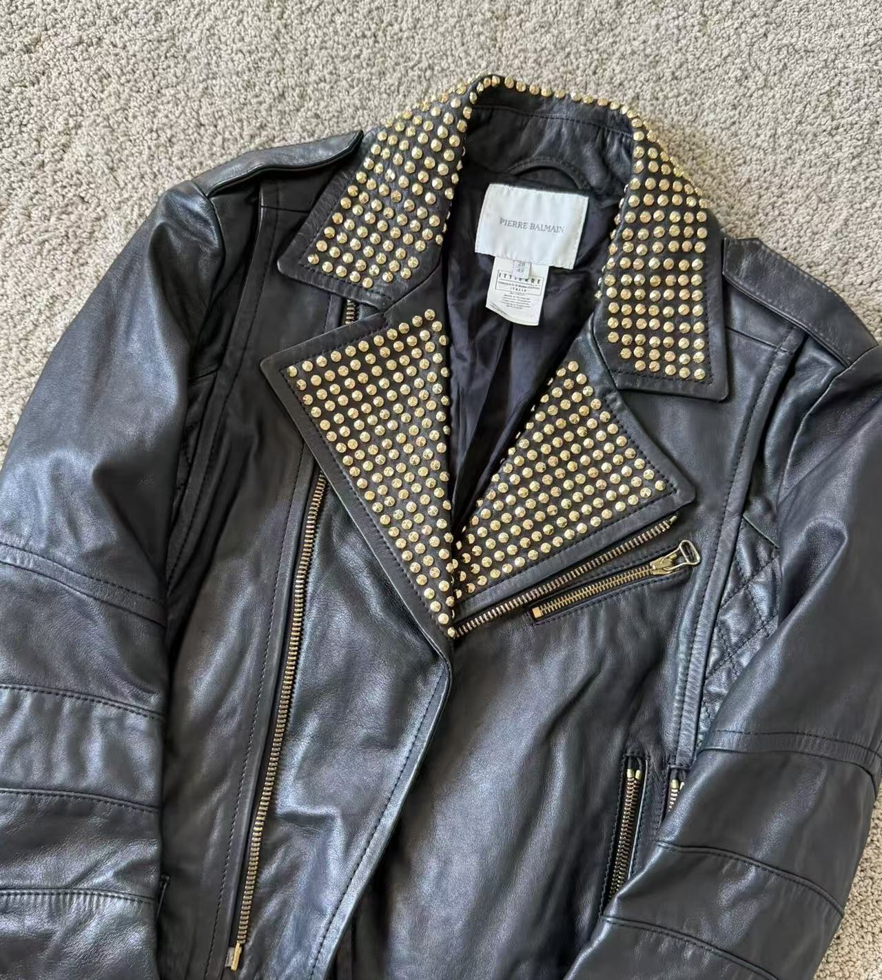 Balmain 00s Studded rider jacket