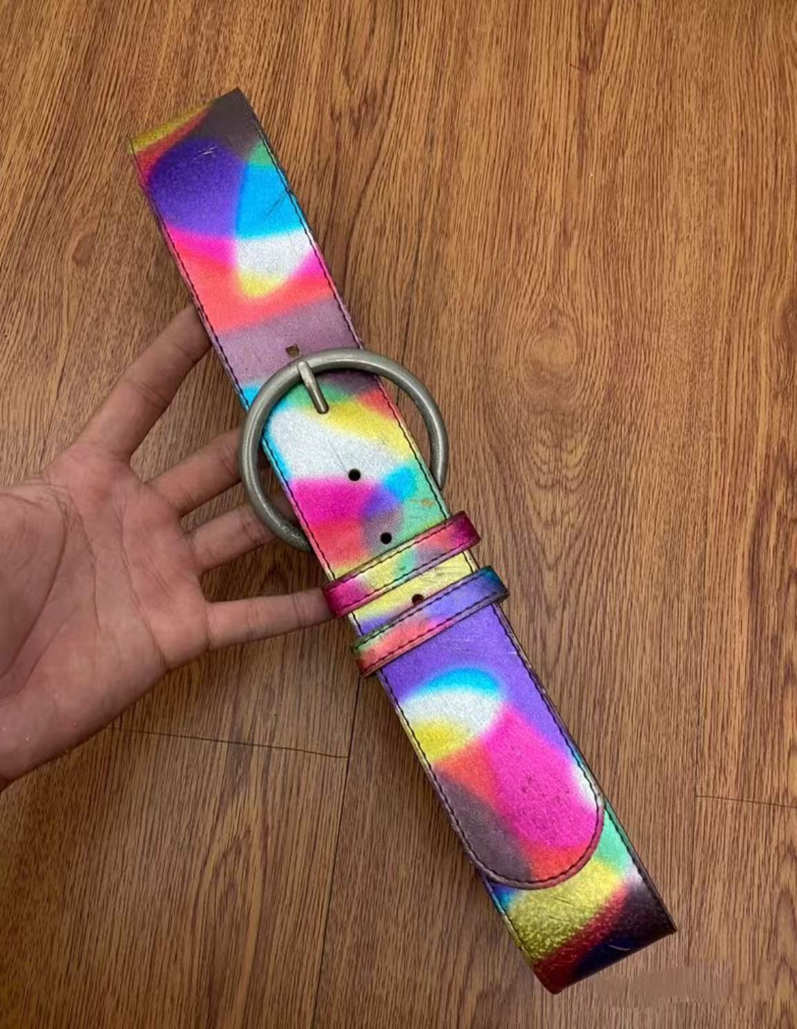 Comme Des Garcons Vintage Multi-color Leather Belt