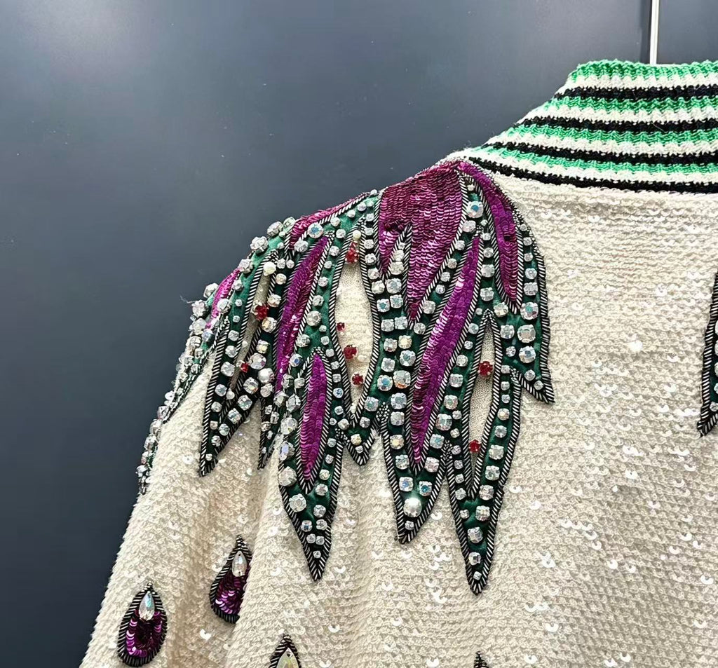 Gucci runway glitter jacket