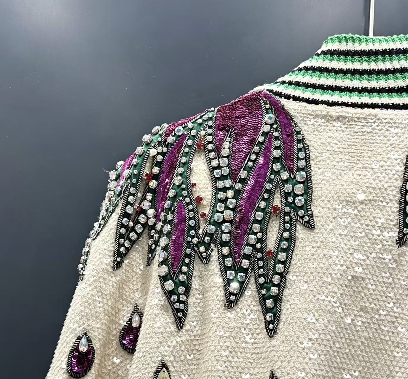 Gucci runway glitter jacket