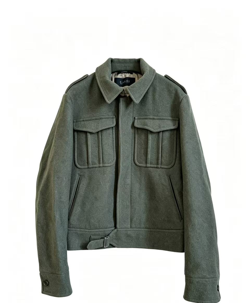 Gucci By Tom Ford Military Cropped Wool Jacket