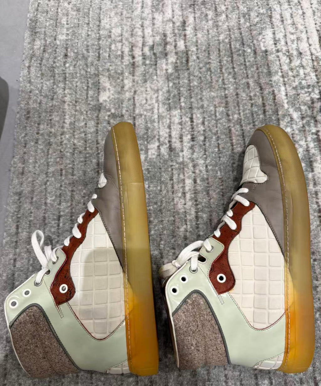 Balenciaga 12ss Paneled High-Top Sneakers