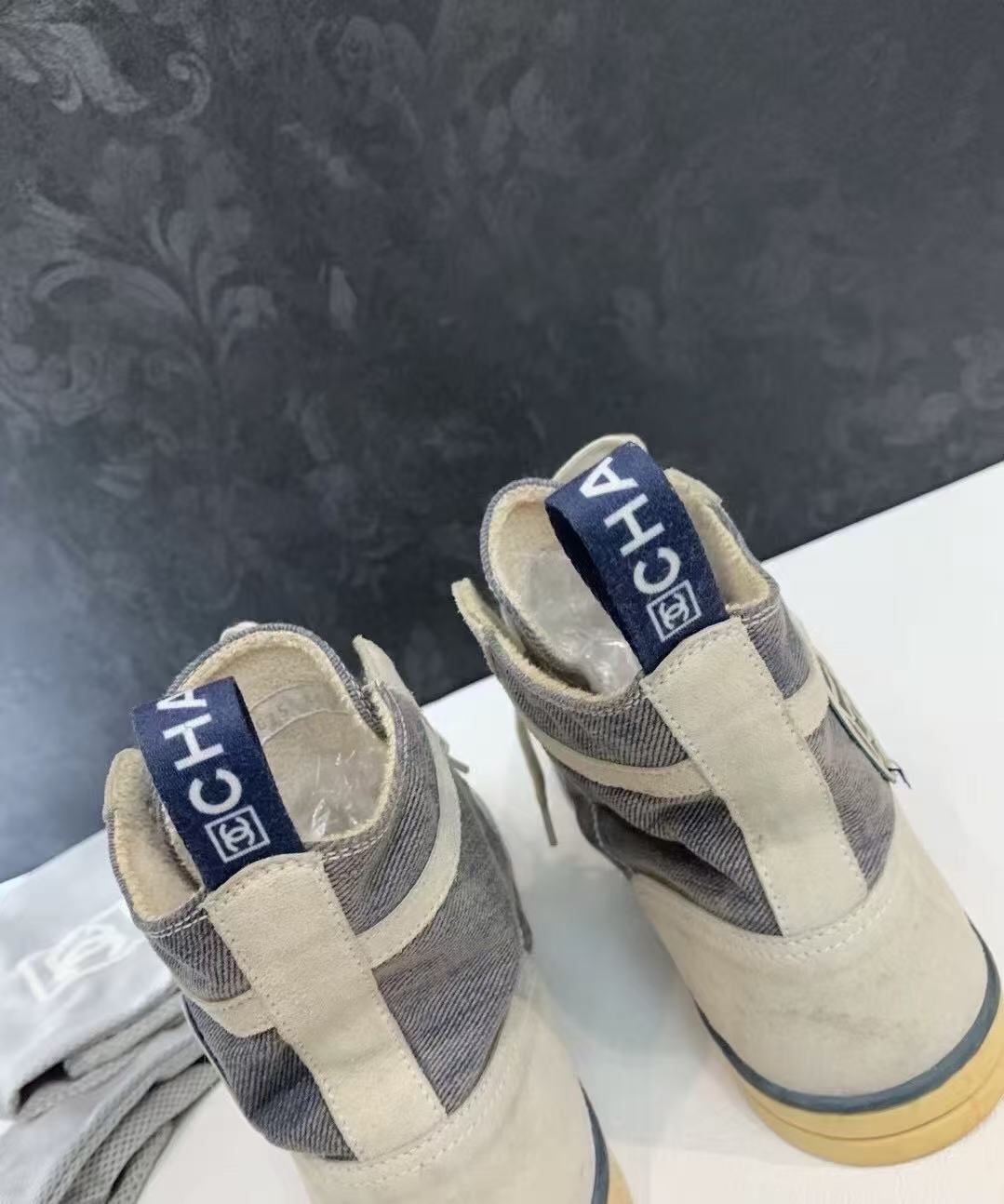 chanel resort high top sneaker