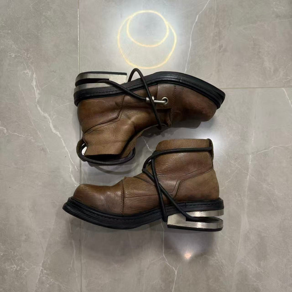 Dirk Bikkembergs 96FW Bungee Cord Metal Heel Boots