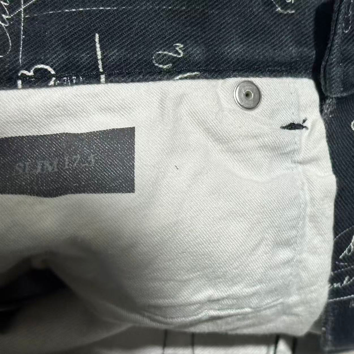 Dior Homme 15SS Handwritten Script Jeans