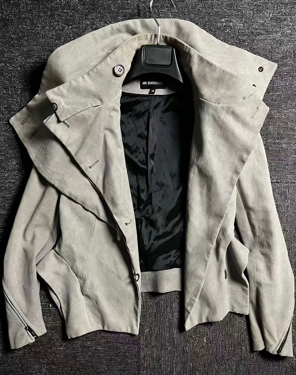 Ann Demeulemeester 12FW Deconstructed Leather Jacket