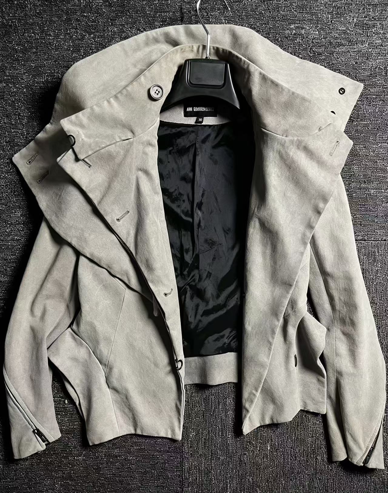 Ann Demeulemeester 12FW Deconstructed Leather Jacket