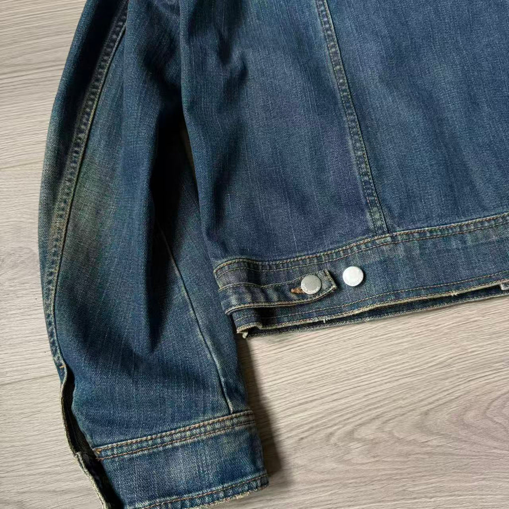 Dior Homme 05SS Orange Overdyed Denim Jacket