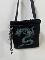 JPG dragon print bum bag