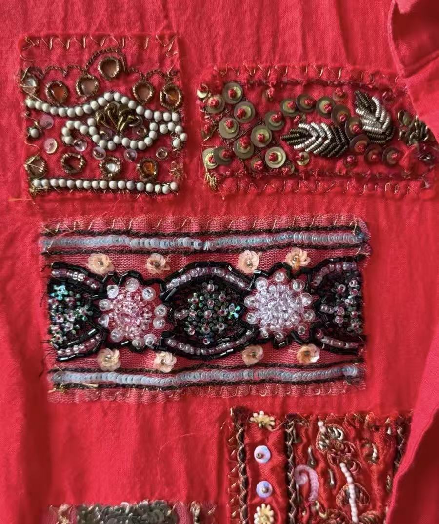 COMME des GARÇONS Beads Sequin Shirt