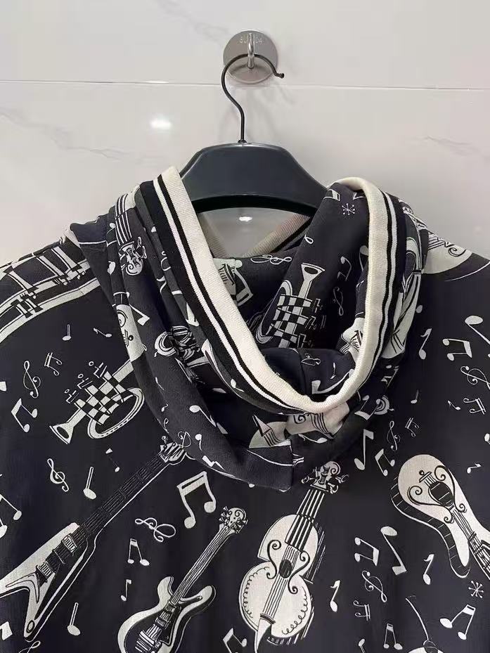 Dolce&Gabbana 04SS Musical Print Hoodie