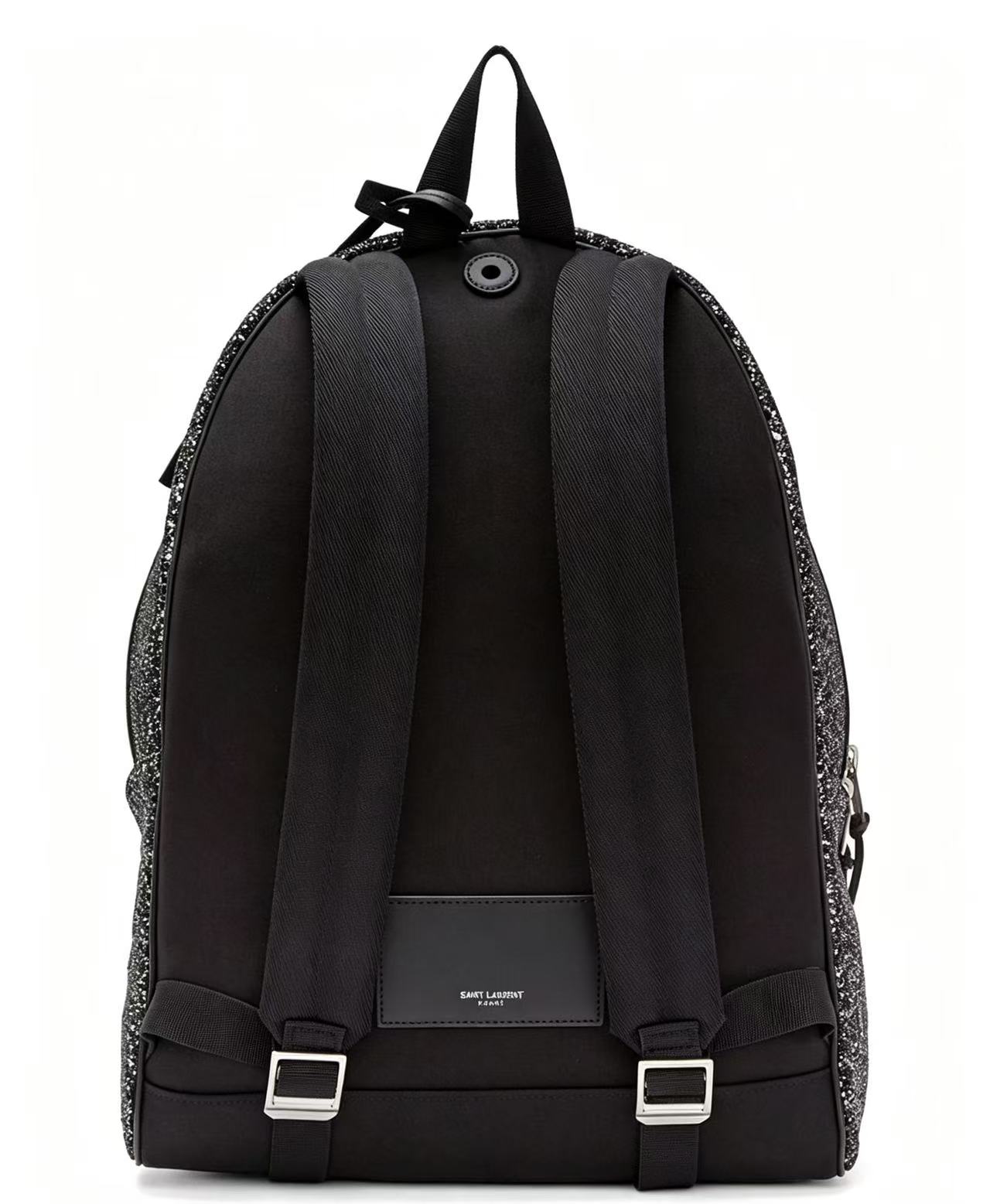 Saint Laurent City Glitter Backpack