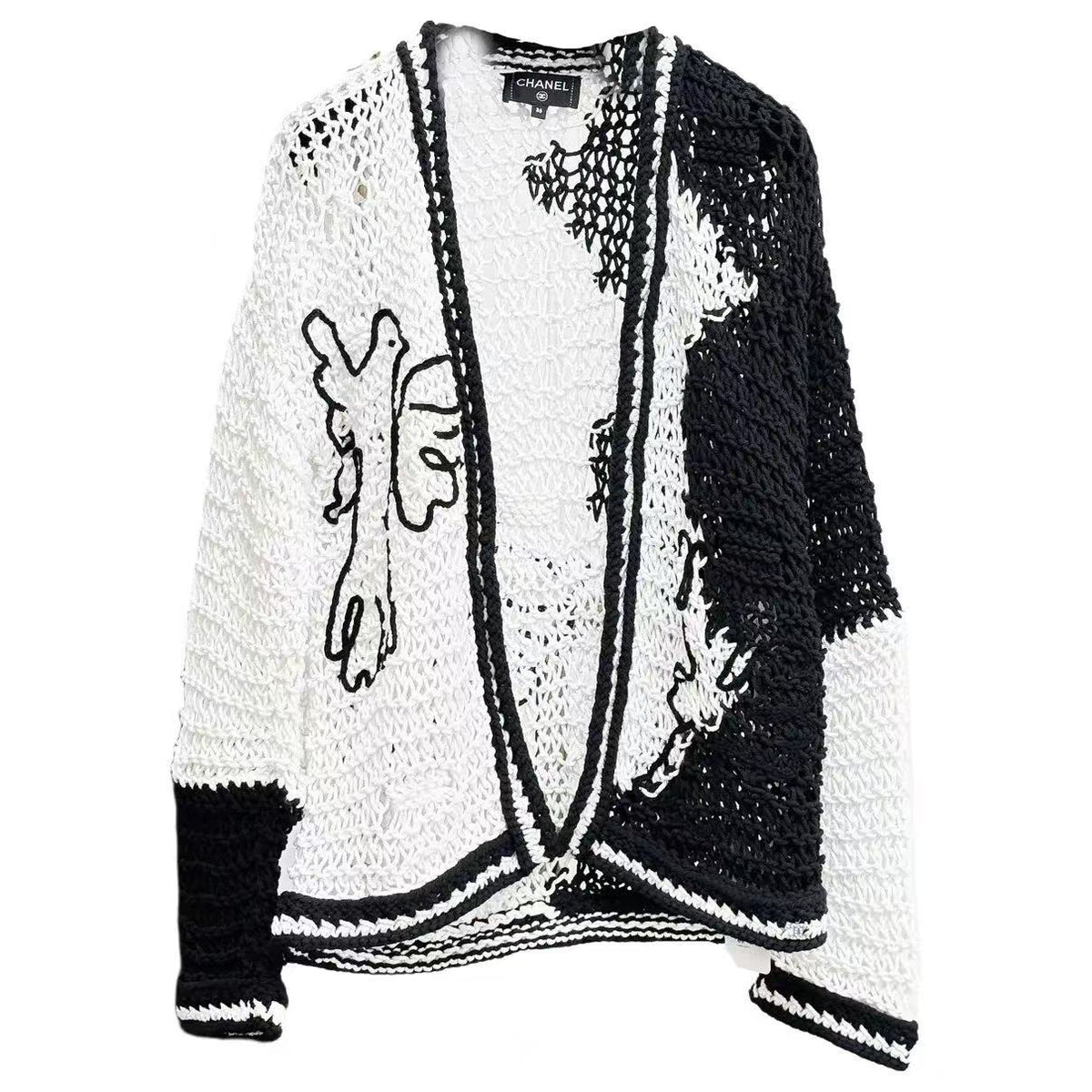 Chanel 22C Dove Of Peace Knit Cardign