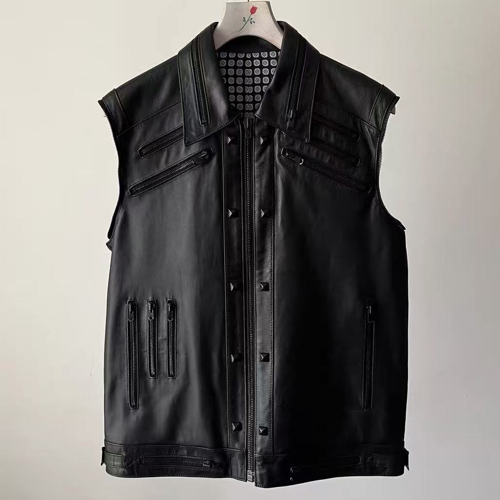 Number Nine 04SS Multi Zipper Leather Jacket