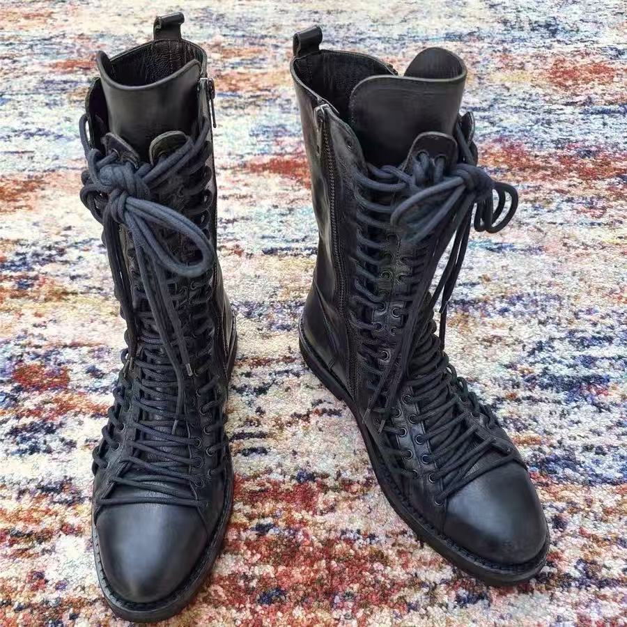 Ann Demeulemeester 11AW Triple Lace Boots