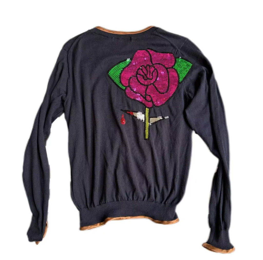 Undercover 07SS Rose knit sweater