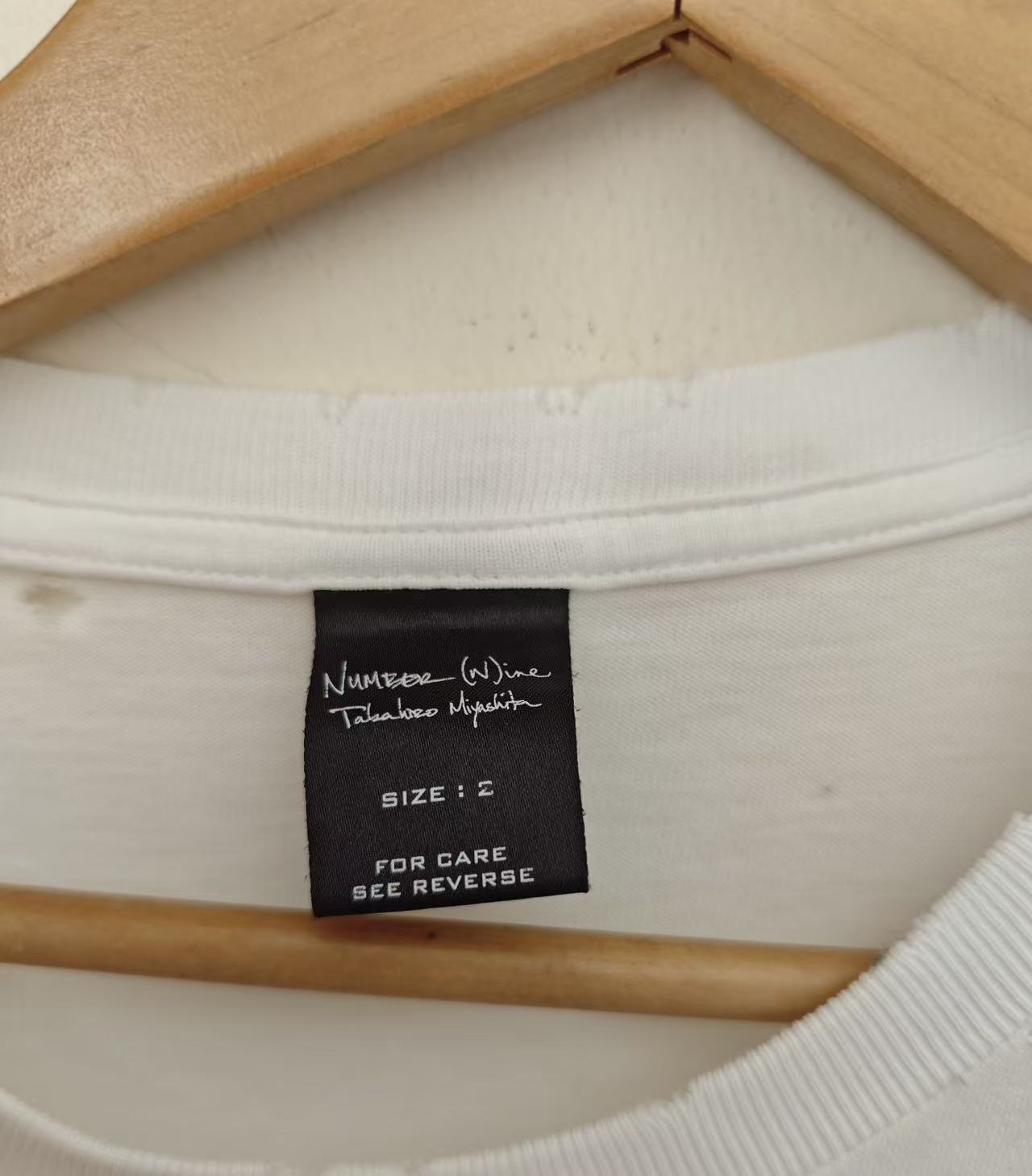 Number Nine 06SS Mirror Frame Distressed T‑Shirt