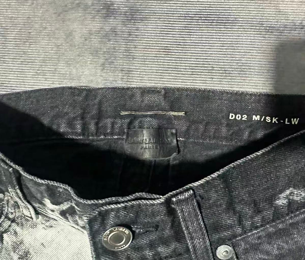 Saint Laurent 16ss D02 Bleached Jeans