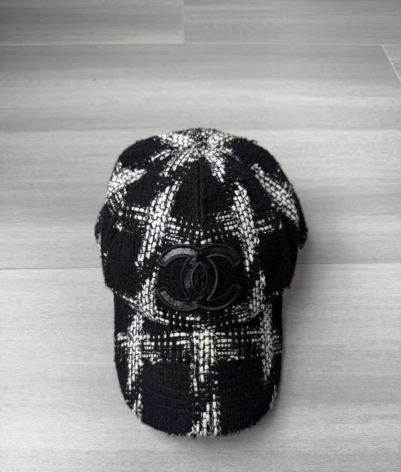 Chanel Tweed CC Baseball Cap