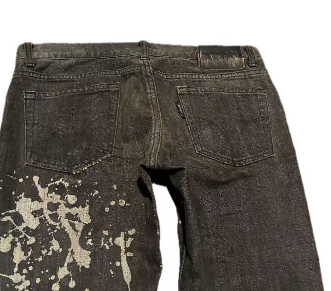 hysteric glamour scab distressed jeans