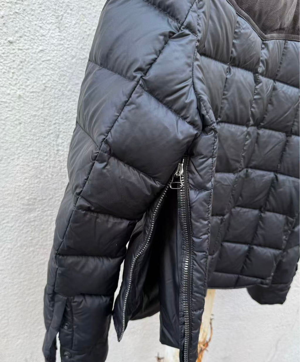 Balmain Homme 10AW Black Puffer Zip Coa