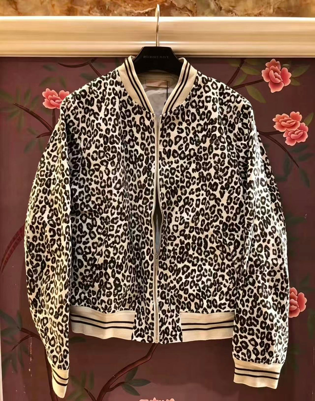 Alexander McQueen 14AW Leopard Print Bomber Jacket
