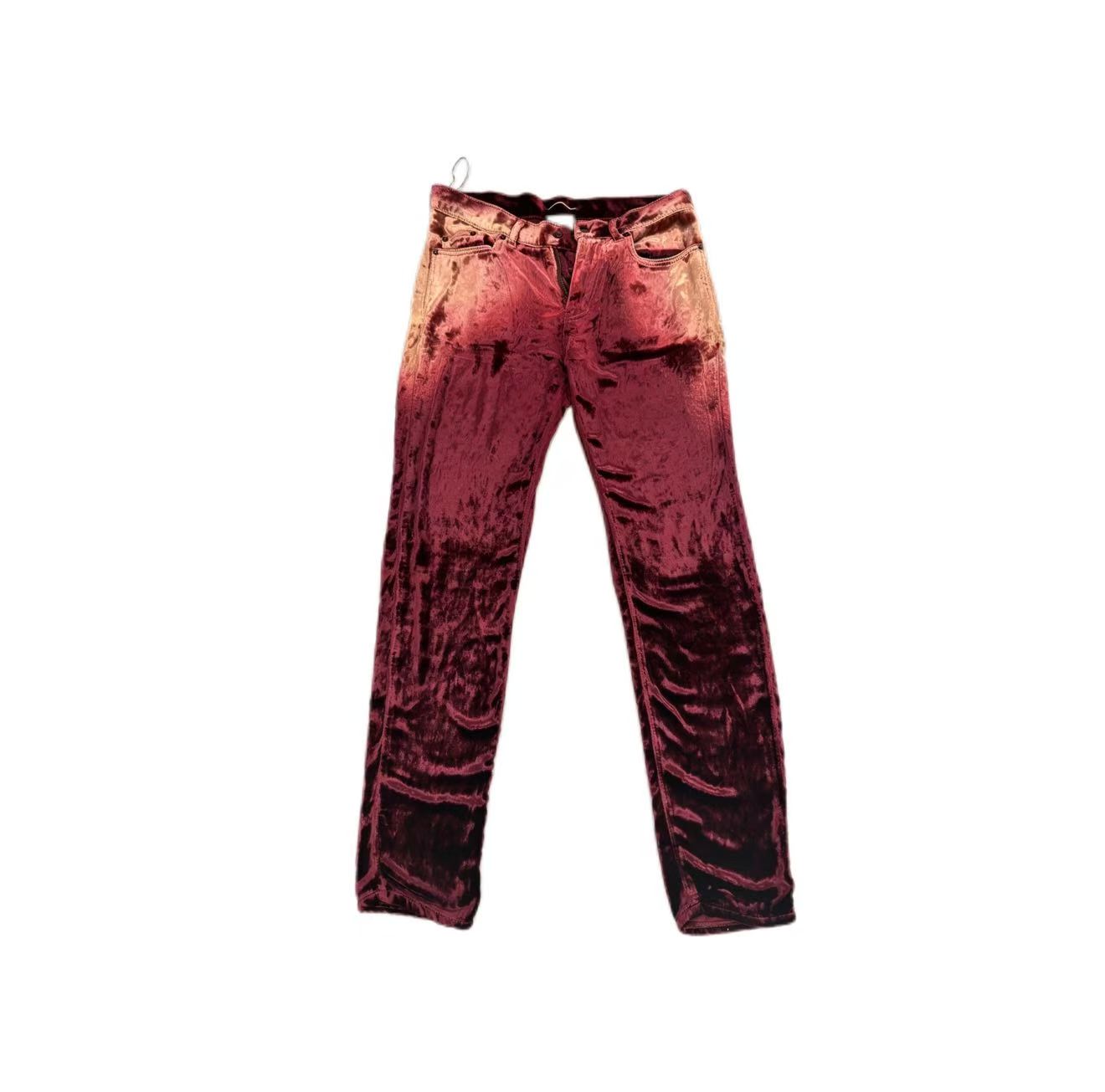 Saint Laurent Velvet Burgundy jeans
