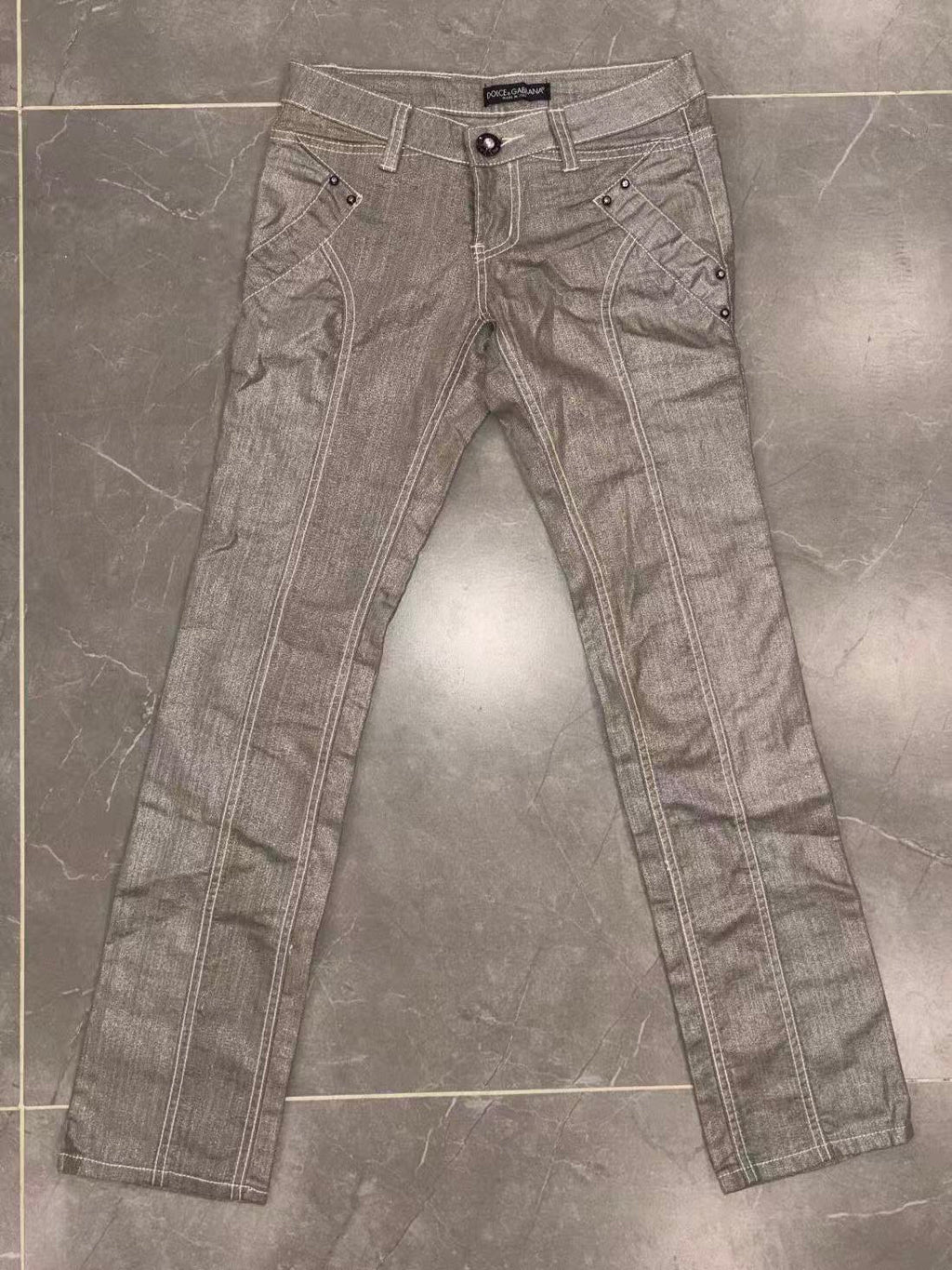 Dolce&Gabbana 00s Coated Jeans