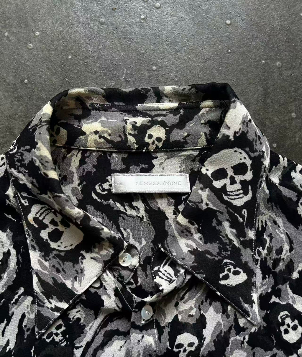Number Nine 01ss Skull Print Shirt