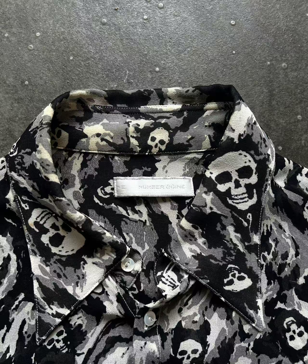 Number Nine 01ss Skull Print Shirt