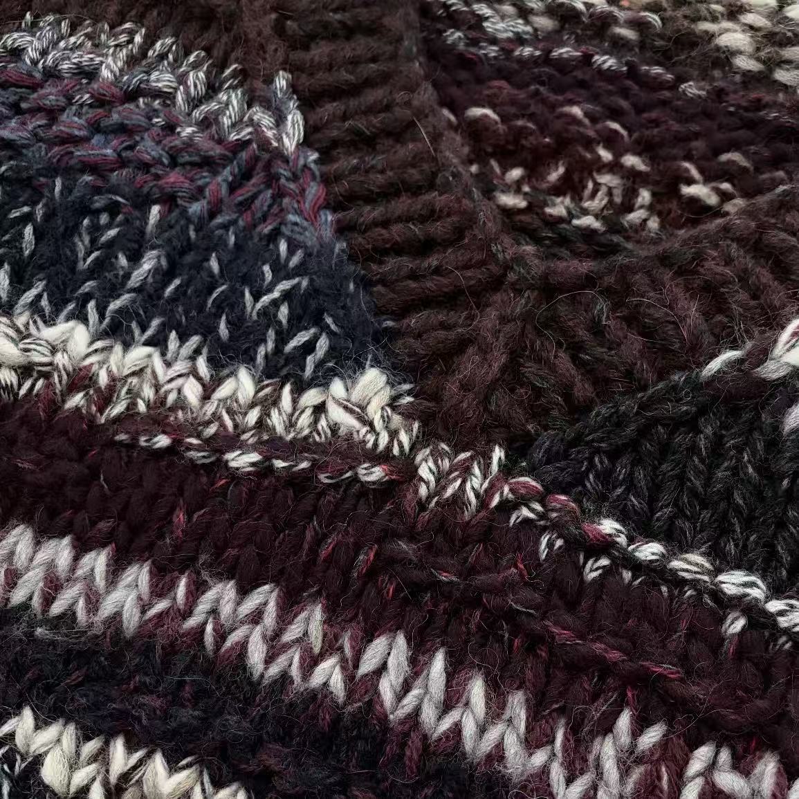 Dolce & Gabbana Multi-color Striped Wool Sweater