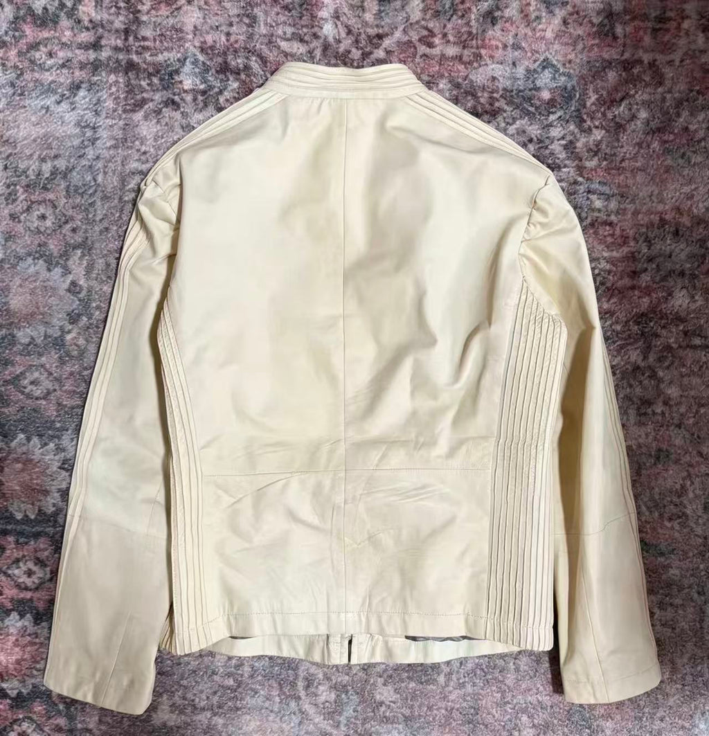 Giorgio Armani 00s Leather Riders Jacket