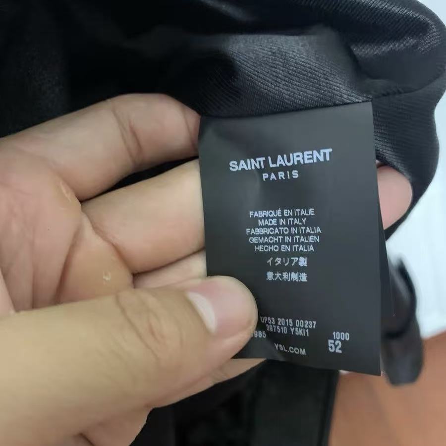 Saint Laurent 15FW Policeman Cropped Leather Jacket