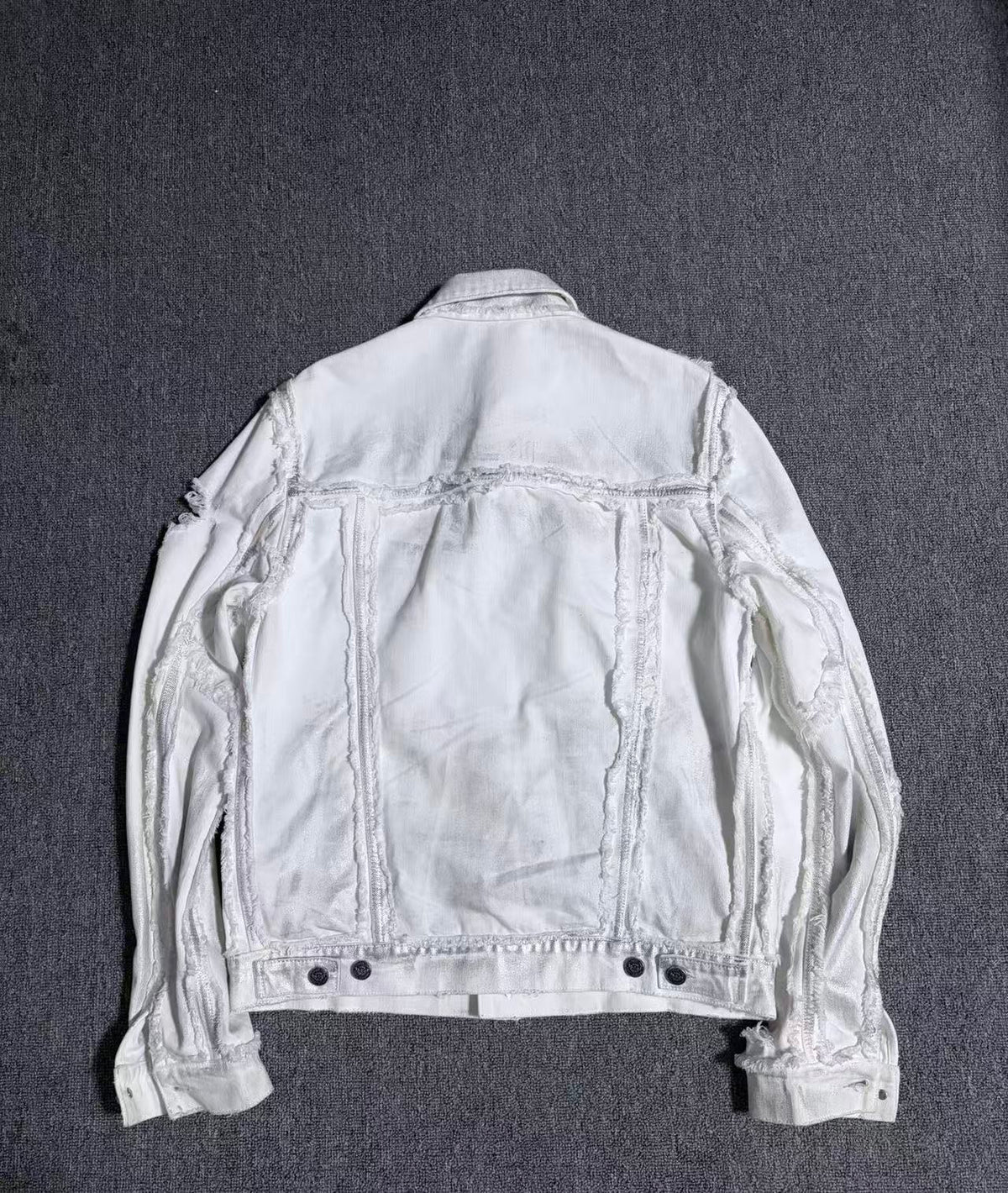 Balmain Distressed Denim Jacket