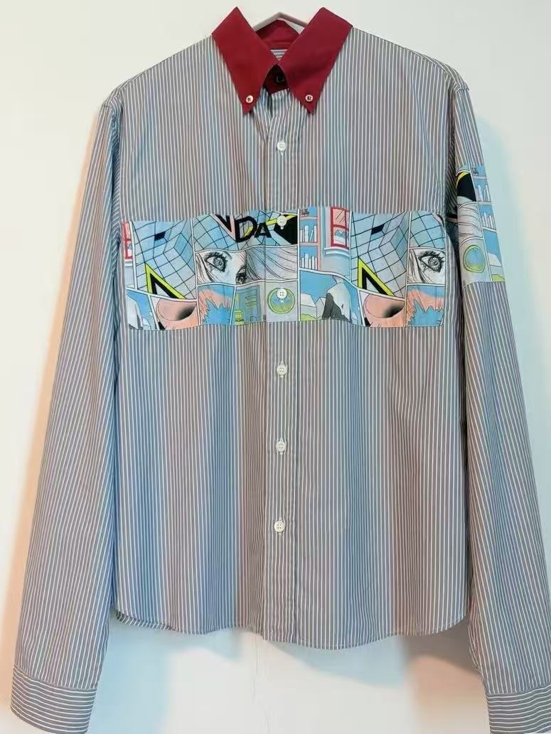 Prada 18SS comic Stripe Shirt