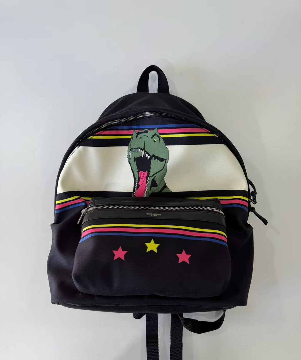 Saint Laurent Dinosaur Print Backpack