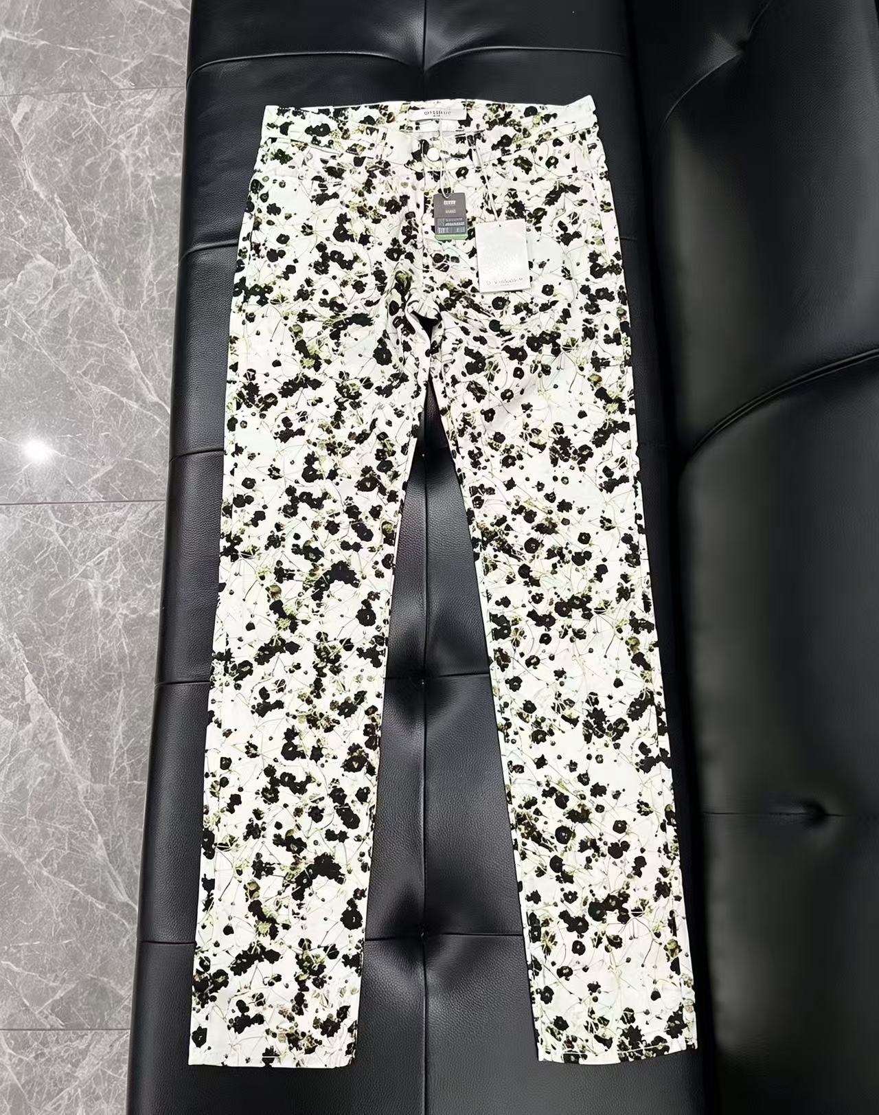 Givenchy 15SS Slim Floral Print Denim